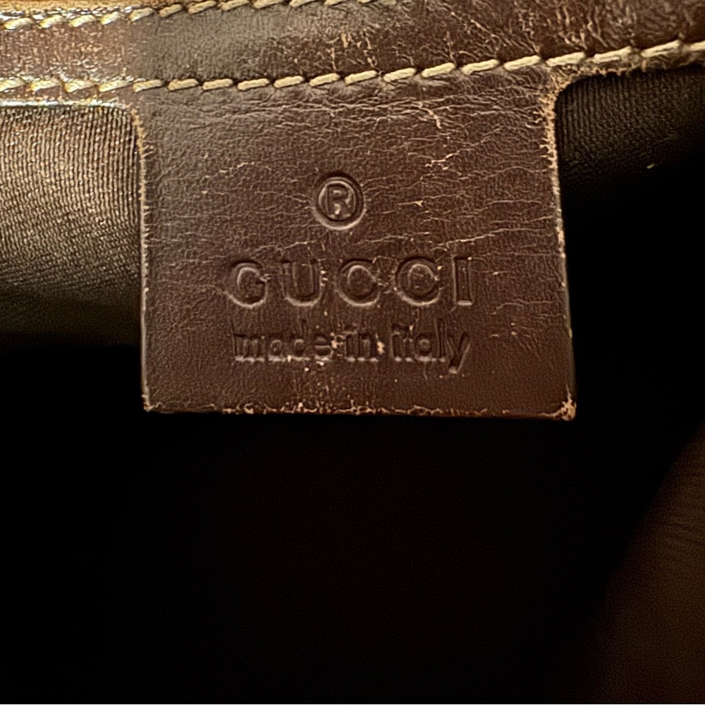 Gucci Beige and Brown GG Canvas Flap Messenger Bag - Picture 4 of 8